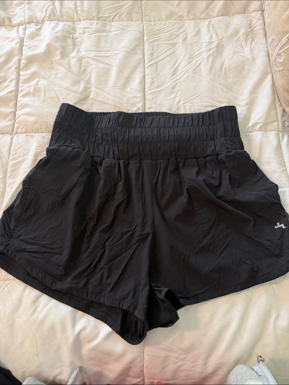 JoyLab Black Women's Athletic Shorts with High Elastic Waistband
